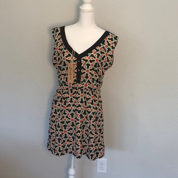 Love Riche | Sleeveless Print Dress L New - Picture 1 of 2